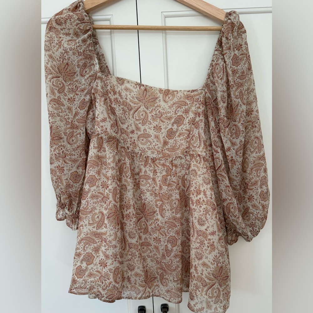 Altar’d State Paisley Blouse Sz M - Picture 9 of 12